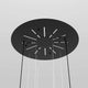 s.luce Velo Galerieleuchte 5-flammig Ø 60cm Baldachin Ø 18cm von unten, elegante Lichtinstallation.