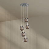 s.luce Velo 5-lichts galerielamp Ø 60cm kap Ø 20cm