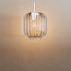 s.luce Velo Glas-Pendelleuchte Aufhängung 150cm Weiß - stilvolle Glasleuchte mit elegantem Design und warmem Licht