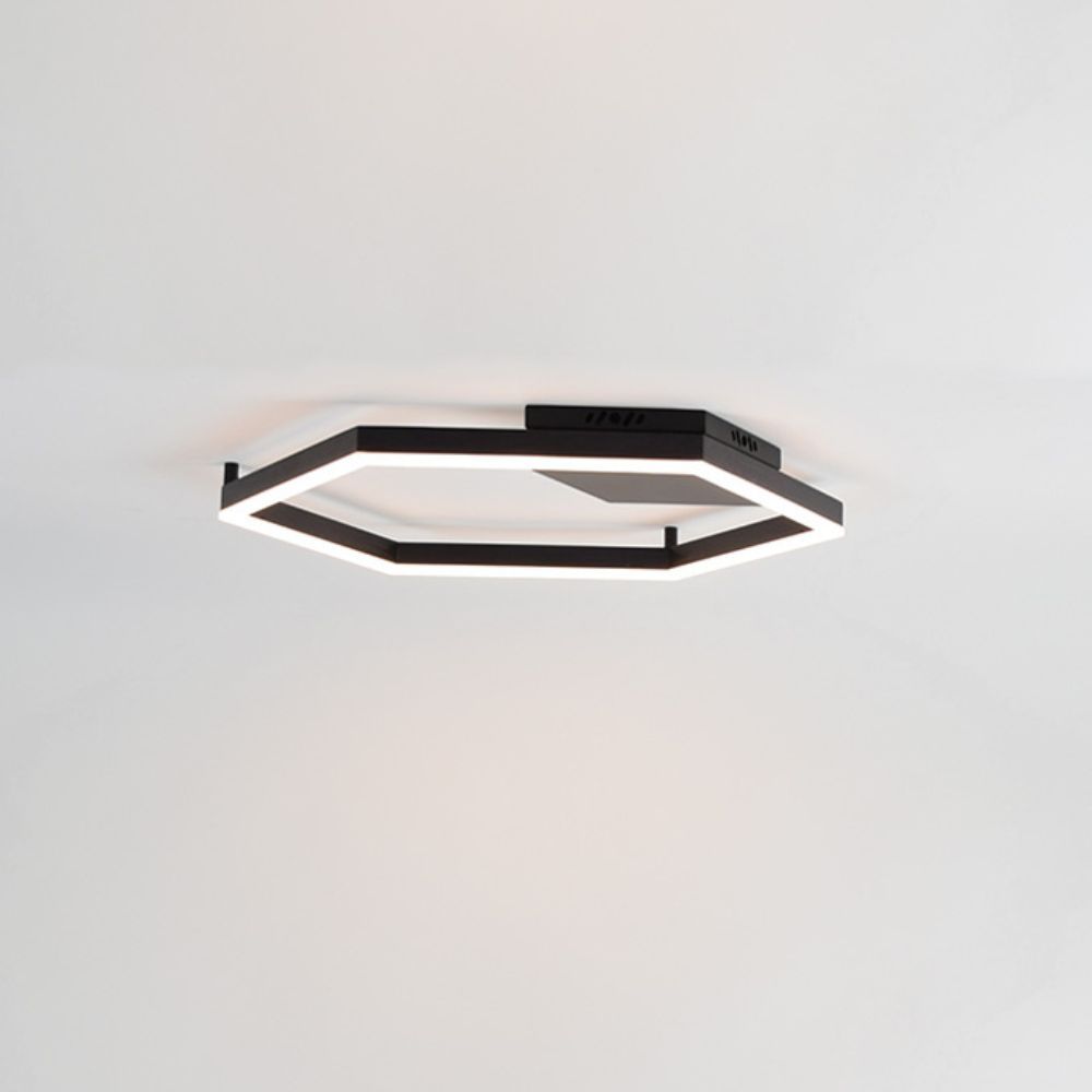 LED-Deckenleuchte Hexa flach modern s.luce