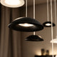 s.luce Santa Air LED Esszimmer-Pendelleuchte 5-flammig Ø 60cm Baldachin