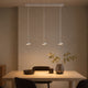 s.luce Santa Air LED lampada a sospensione per sala da pranzo a 3 luci 120 cm