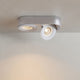 s.luce Santa Duo LED faretto da superficie orientabile e dimmerabile 