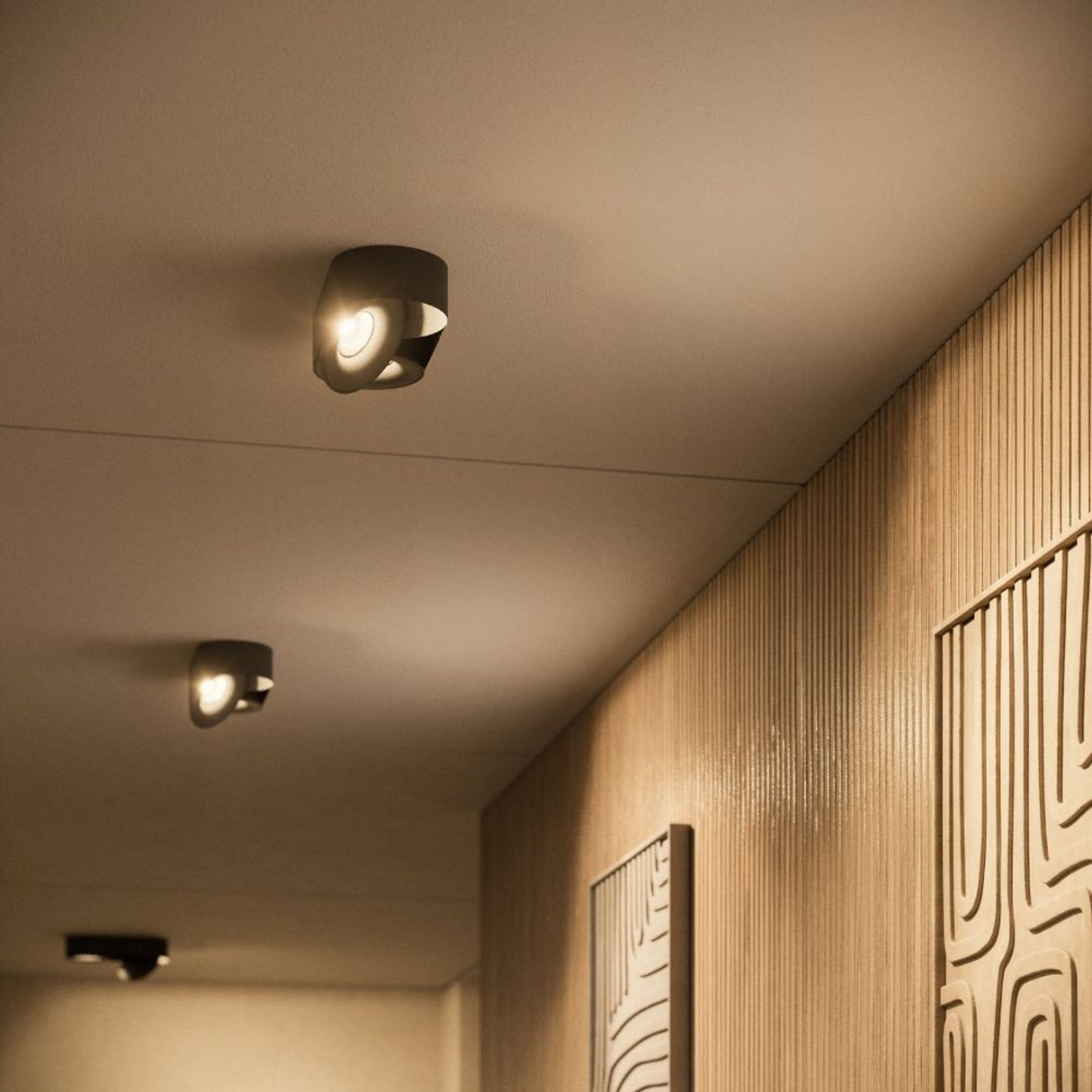 s.luce Foco de superficie Santa Duo LED orientable y regulable 