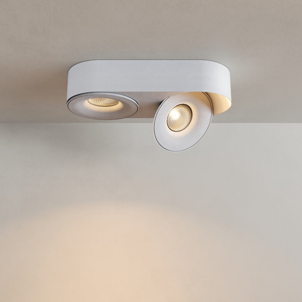 s.luce Santa Duo LED faretto da superficie orientabile e dimmerabile 