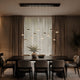 s.luce Santa Air LED lampada per sala da pranzo a 12 luci 200cm a 3 file