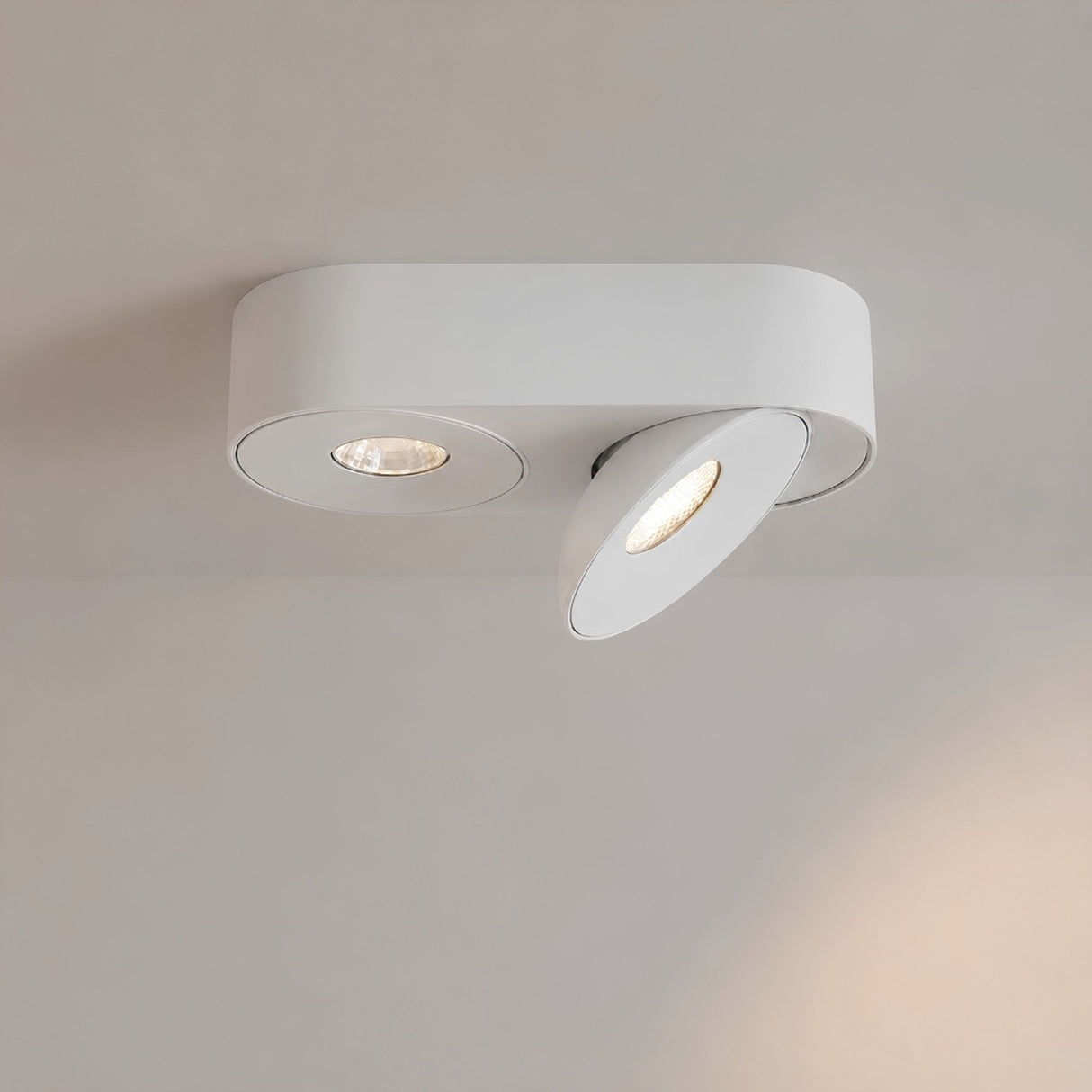 s.luce Santa Duo LED faretto da superficie orientabile e dimmerabile 