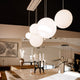 s.luce Orb Boule de verre Suspension 150cm Blanc
