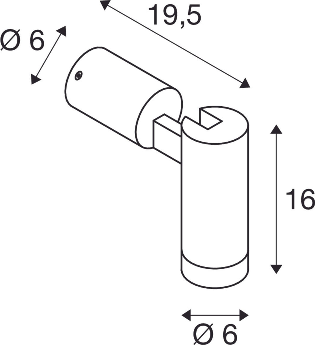 Buitenwandlamp S-Tube IP65 