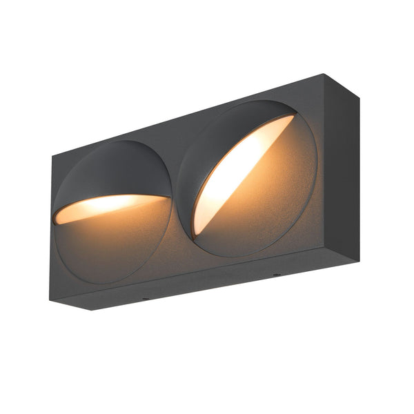 LED-Außenwandleuchte Lid I schwenkbar IP65