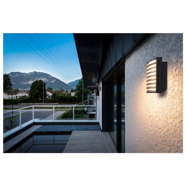 LED-Zewnętrzna lampa ścienna Rasterlys ściemnialna IP65 
