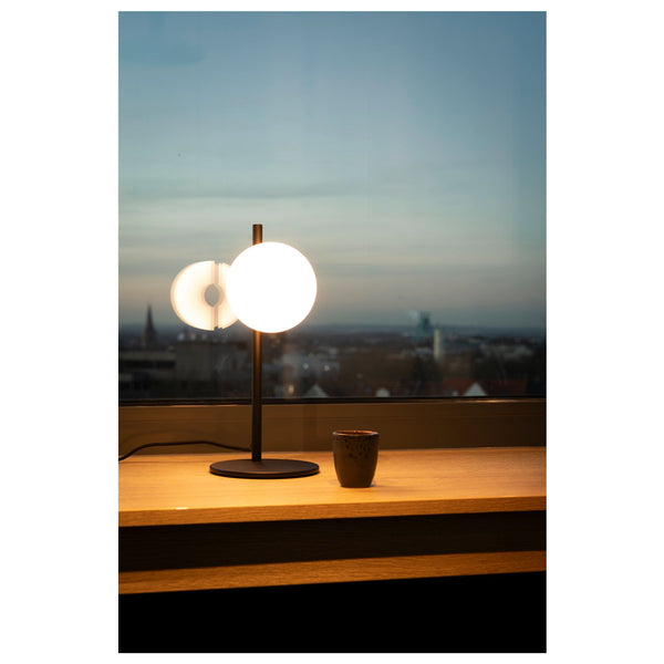 Tischleuchte Sun Ø 15cm Schwarz