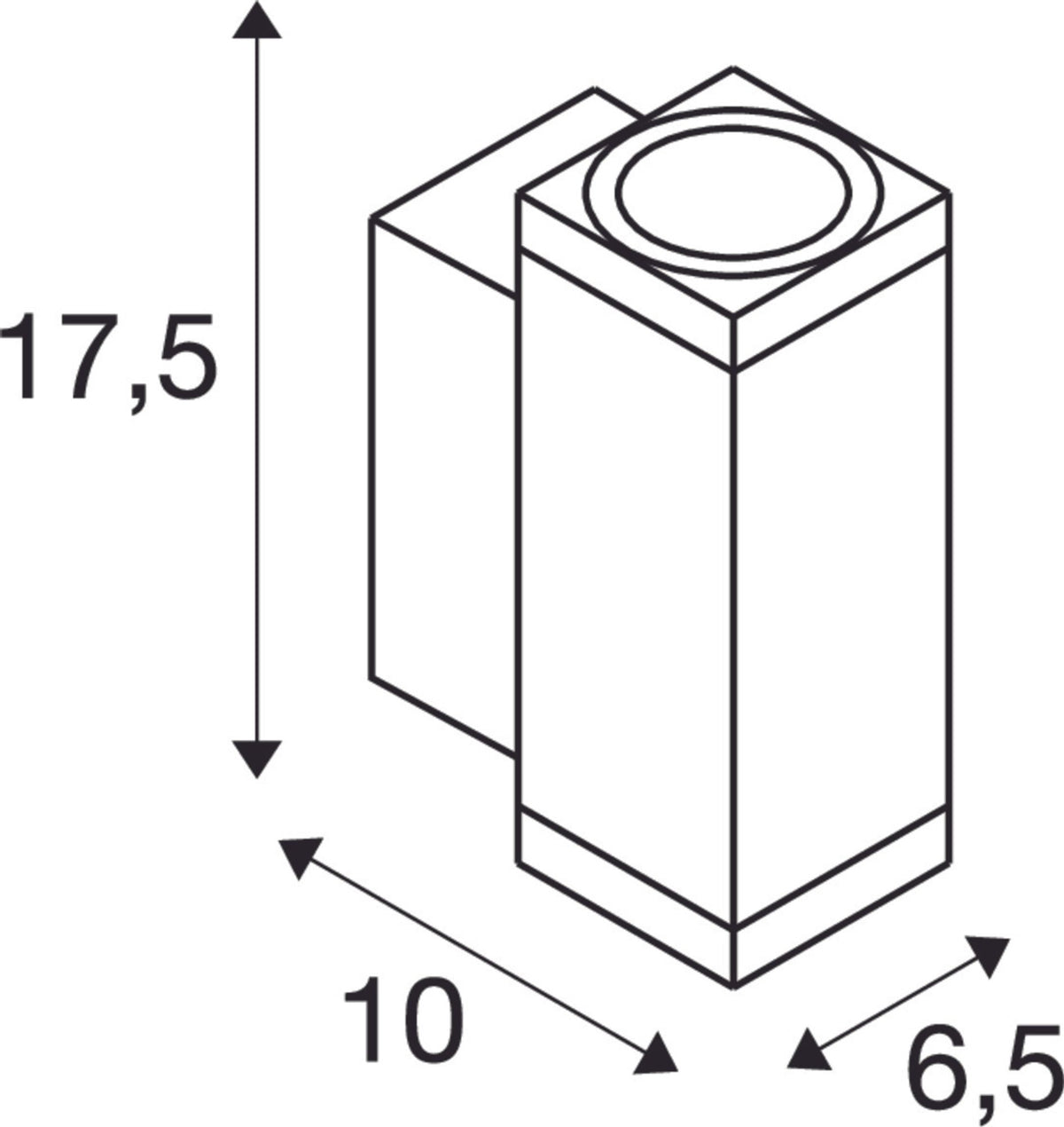 LED-Kinkiet zewnętrzny Theo Pro S Up/Down IP65 