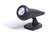 Les Jardins Solarstrahler Oje in Grau, konisches Design mit LED-Licht und Standfuß, Frontalansicht