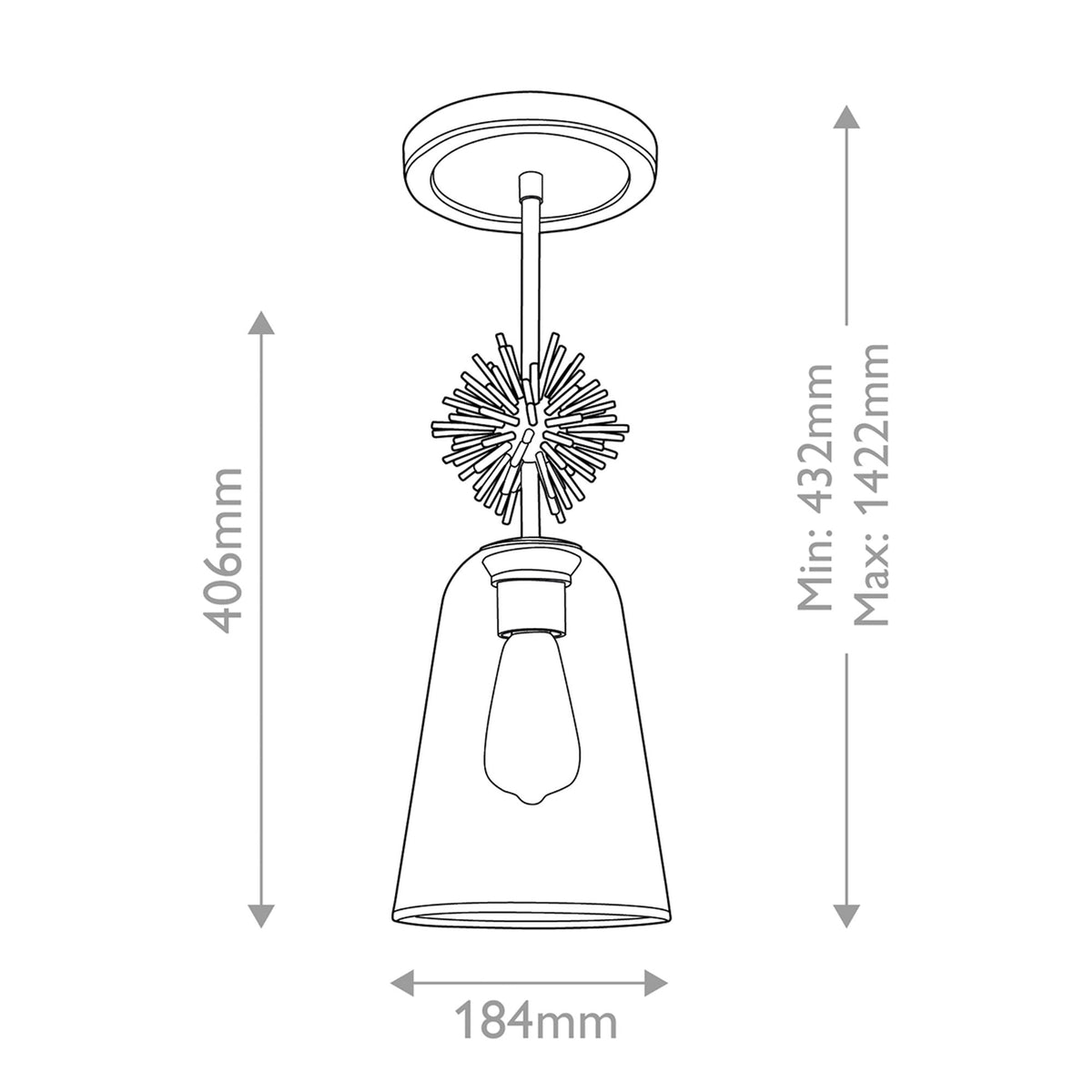Pendelleuchte Staring 1-flammig Ø 18cm (17)