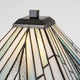 Alderley table lamp, 1-light, Tiffany glass, vintage bronze, 50cm (8)