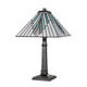 Alderley table lamp, 1-light, Tiffany glass, vintage bronze, 50cm (9)