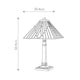 Alderley table lamp, 1-light, Tiffany glass, vintage bronze, 50cm (10)
