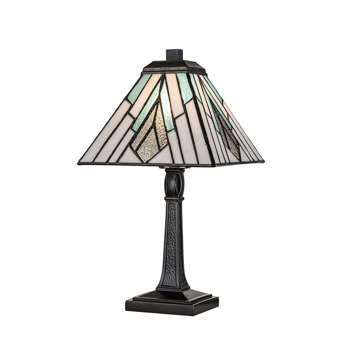 Table lamp Alderley 1-light Tiffany glass bronze 35 cm (1)