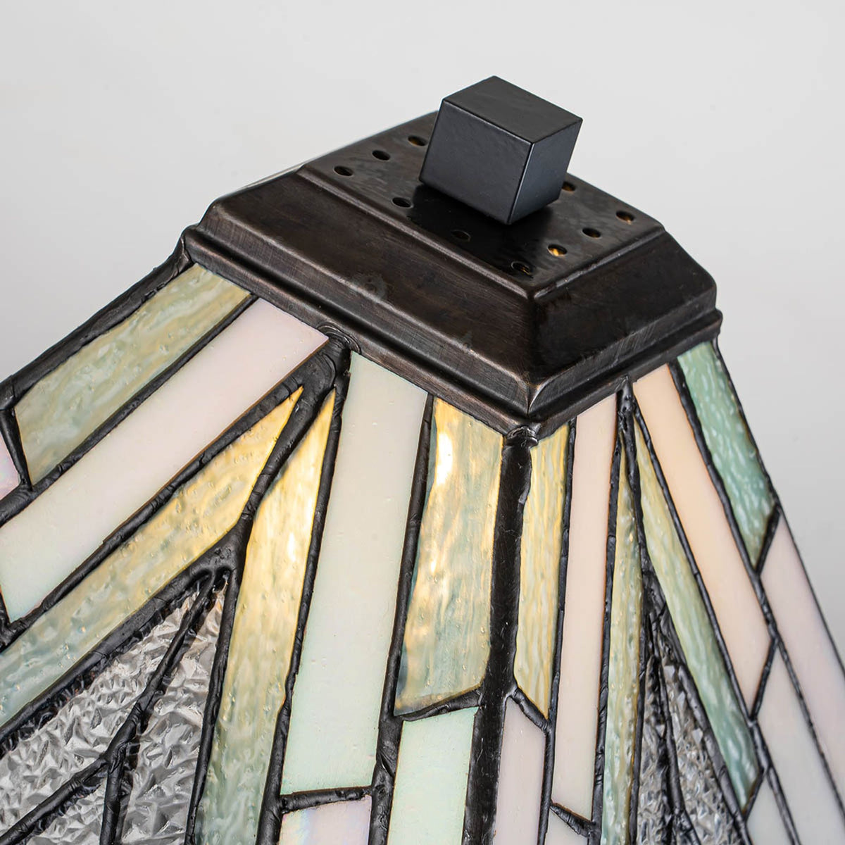 Table lamp Alderley 1-light Tiffany glass bronze 35 cm (7)