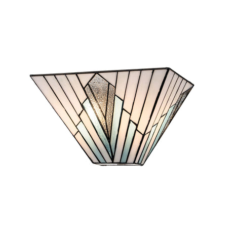 Wandleuchte Alderley 2-flammig Tiffany-Glas Bronze 31cm (2)