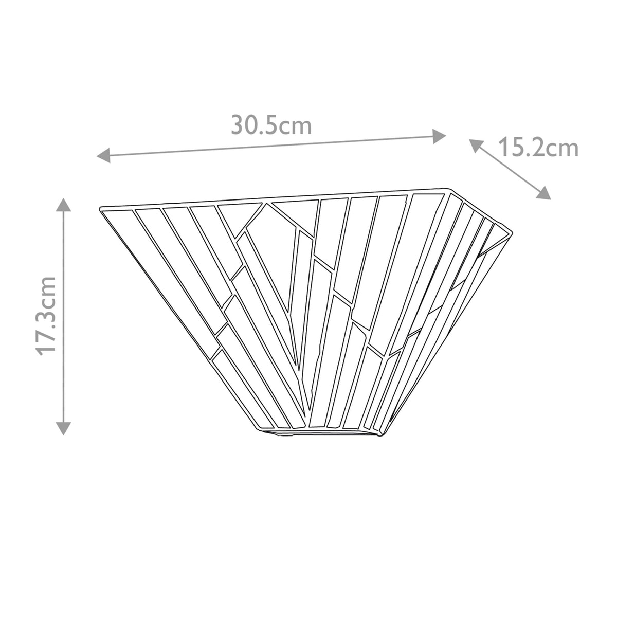 Wall light Alderley 2-light Tiffany glass bronze 31 cm (10)
