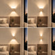 s.luce Travea LED Wandleuchte aus Travertin-Stein