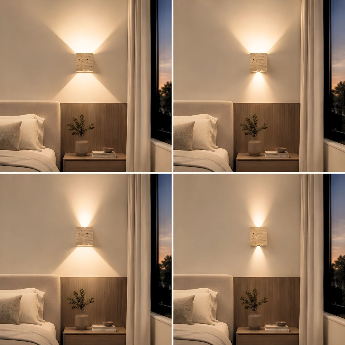 s.luce Travea LED Wandleuchte aus Travertin-Stein (13)