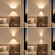 s.luce Travea LED Wandleuchte aus Travertin-Stein