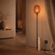 s.luce Echos Stehlampe Travertin-Stein 180cm Schwarz