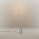 s.luce Velo Stehlampe Travertin-Stein 180cm Weiß