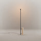 s.luce Cruet Stehlampe Travertin-Stein 180cm Schwarz