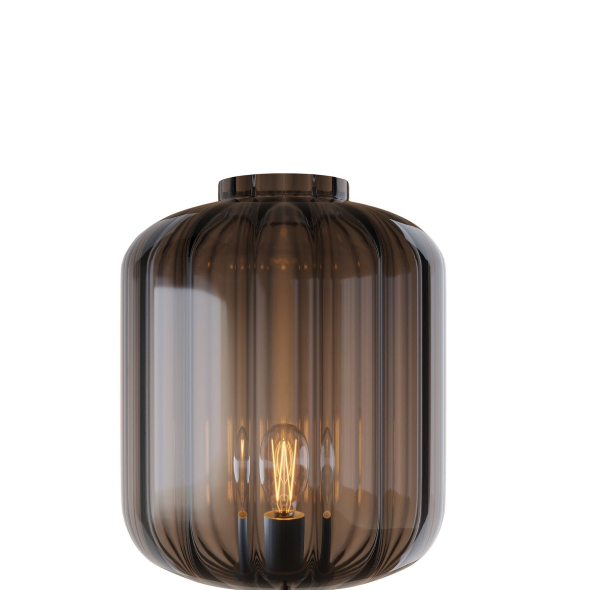s.luce Velo Stehleuchte Travertin-Stein 180cm Schwarz