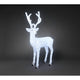 LED Acryl Rentier männlich 184 Kaltweiße Dioden IP44 mit leuchtenden Lichtakzenten für die winterliche Gartendekoration.