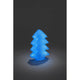 LED Acryl Tannenbaum mit 6 Farbwechselfunktionen 42 RGB Dioden 12V IP44 in blauer Farbe leuchtend auf dunklem Hintergrund.