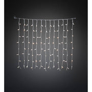 Extension du système Maxi LED rideau lumineux 104 diodes blanc chaud IP44 avec diodes lumineuses pour une décoration d’ambiance.