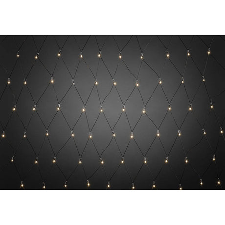 Maxi LED System expansion light net 104 diodes warm white IP44 on a black background.