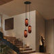 s.luce Velo Lampe de galerie 3 flammes Ø 40cm Baldaquin Ø 18cm