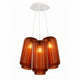 s.luce Velo Cluster glas-pendellampe med 3 lyskilder 3x18 cm 