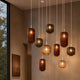 s.luce Velo Galerie Glas-Pendellampe Aufhängung 500cm Weiß