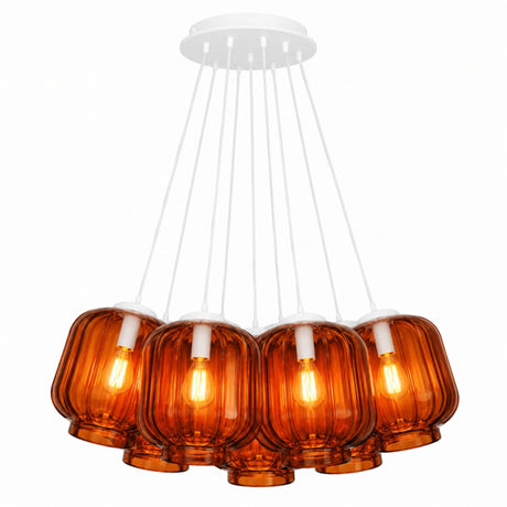 s.luce Velo Cluster glaspendel med 7 lyskilder 7x25 cm 