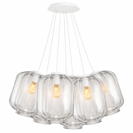 s.luce Velo Cluster glaspendel med 7 lyskilder 7x25 cm 