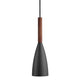 Pendelleuchte Pure Schwarz, Walnuss mit modernem Design und nachhaltigem Holz