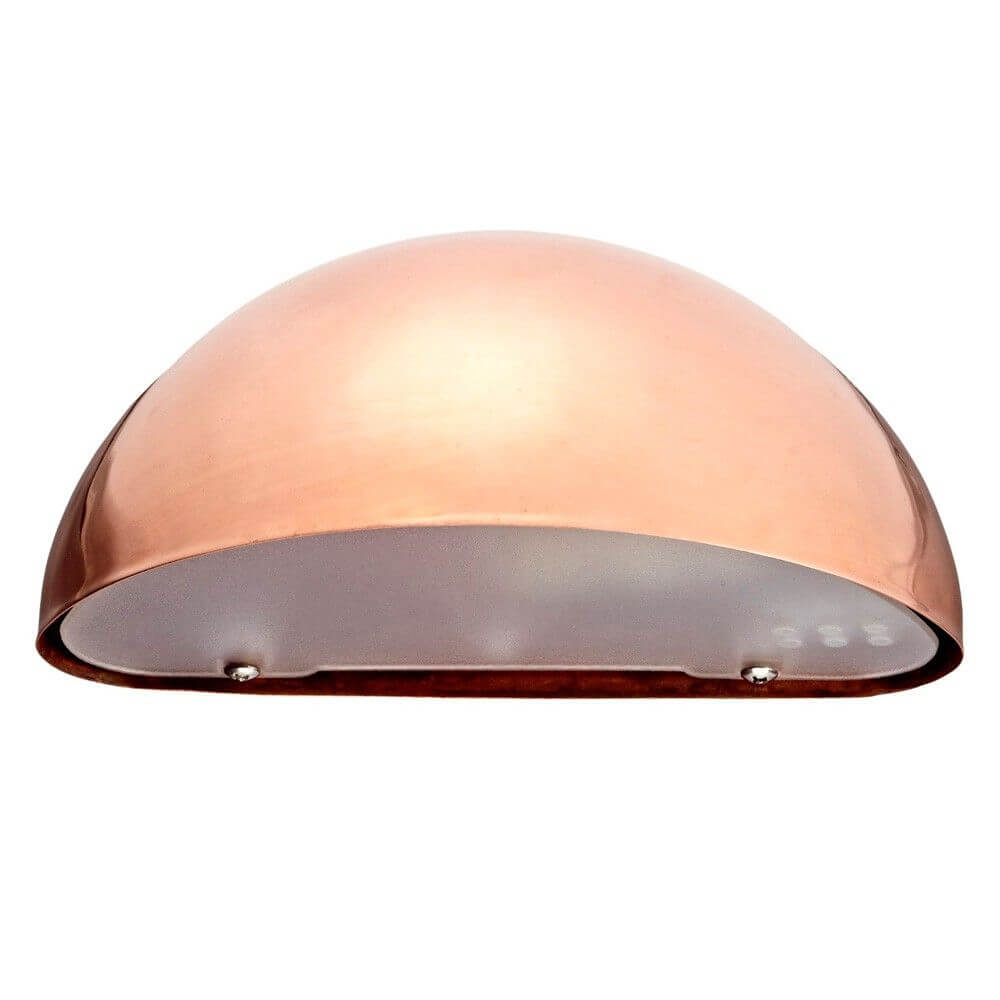 Scorpius Außen Wandleuchte Kupfer - elegante Kupfer-Außenlampe mit schlagfester Kunststoff-Oberfläche.