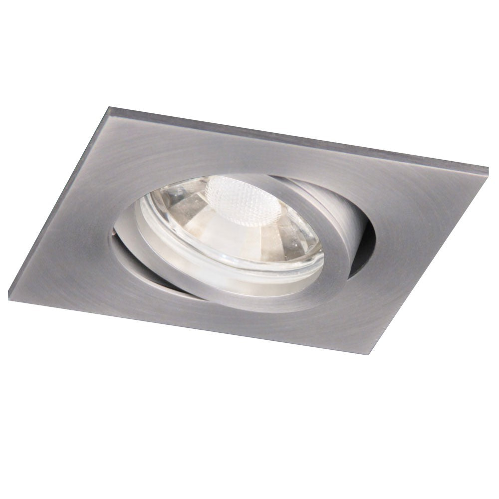 s.luce GU10 inbouwspot Prim draaibaar 230V mat aluminium