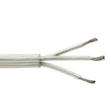 Transparentes Lampenkabel 3 x 0,75mm, 1 Meter lang für Lampen und Verhängedosen.