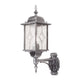 Lanterna da parete per esterni Wexford a 1 luce IP44 Nero, Argento (1)