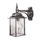 Lanterna de parede exterior Wexford 1 luz Prateada 37 cm (1)