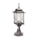 Lampada da esterno da pavimento Wexford a 1 luce Classico IP44 Nero, Argento 52cm (1)