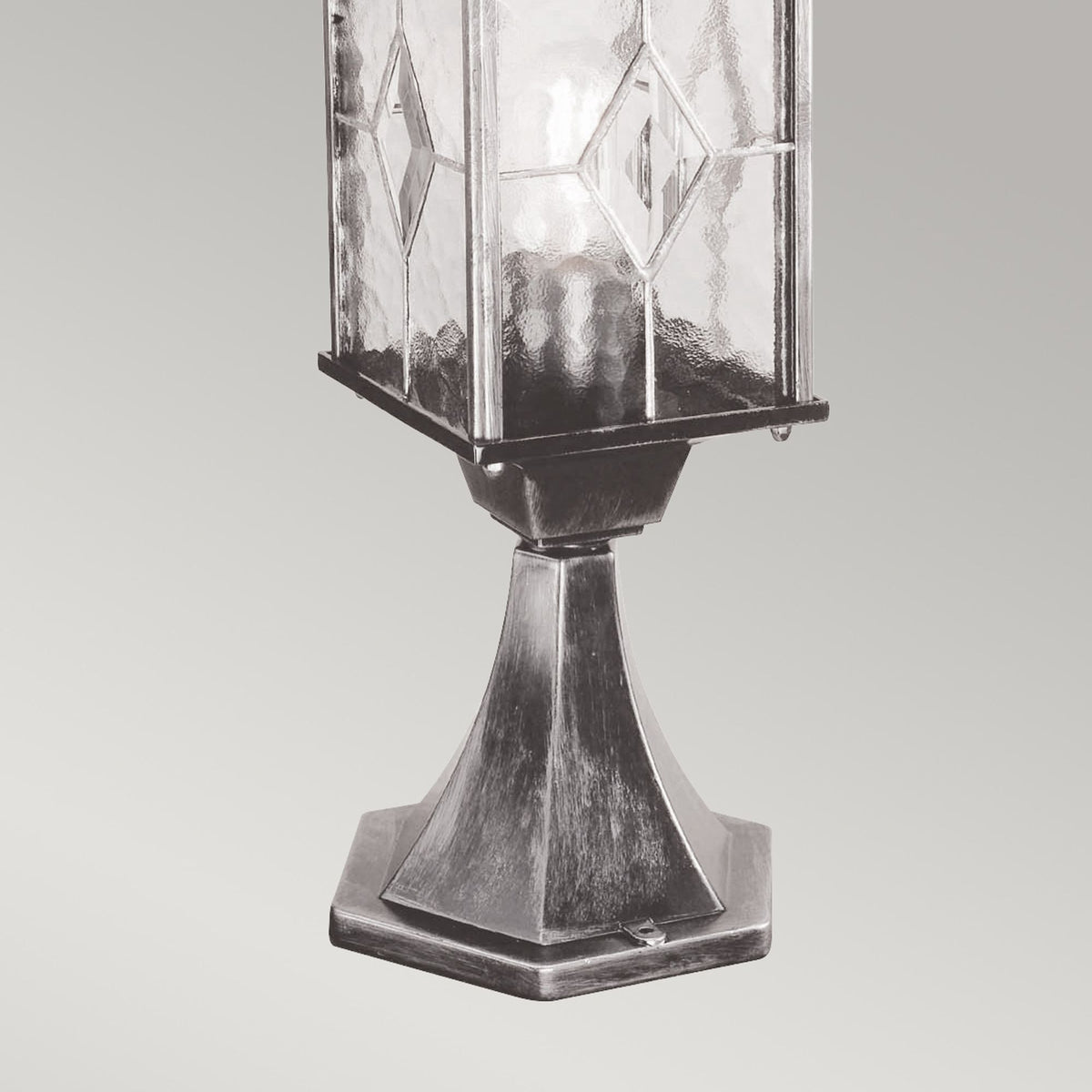 Lampada da esterno da pavimento Wexford a 1 luce Classico IP44 Nero, Argento 52cm (4)
